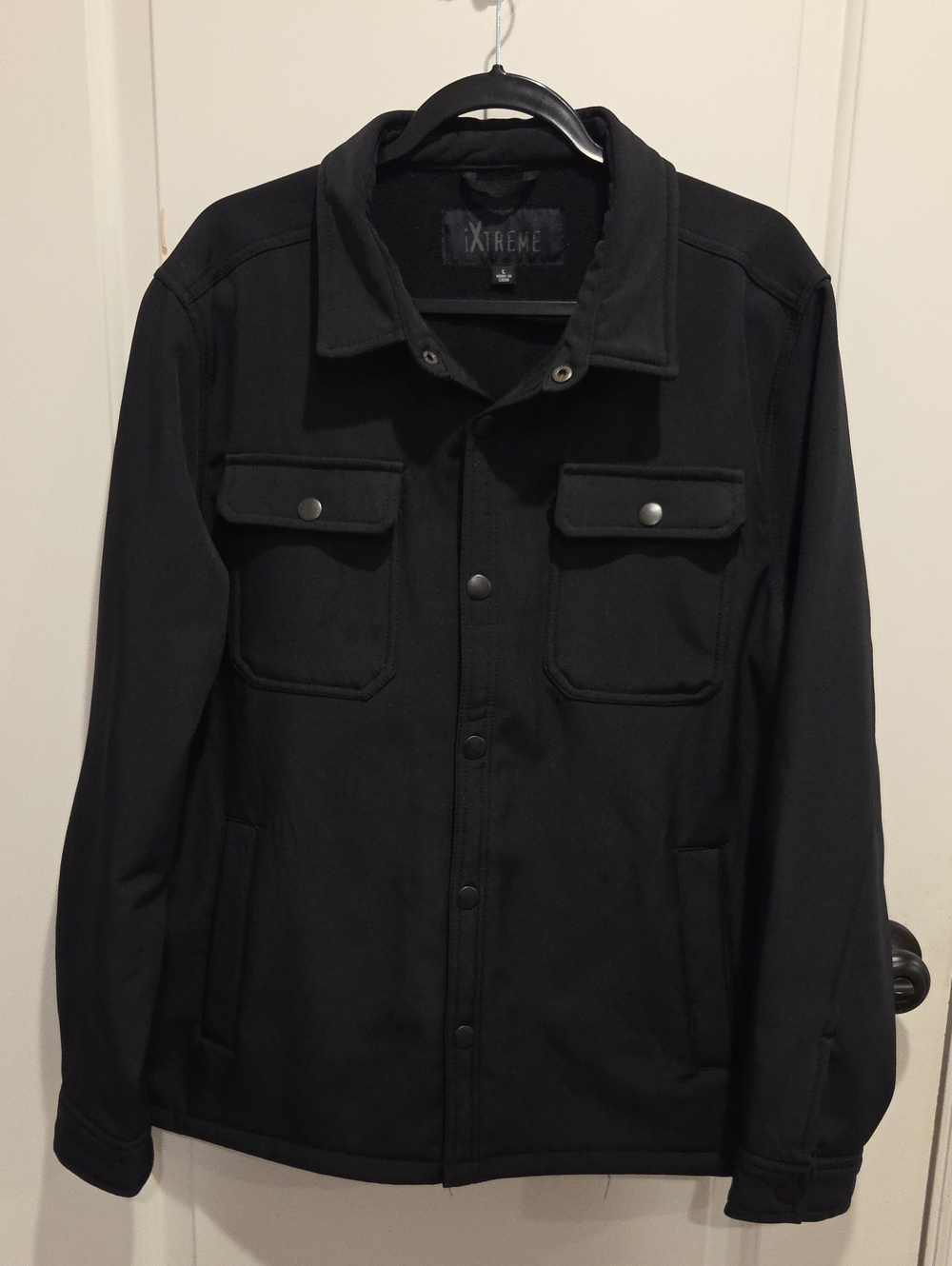 Xtreme Black Military-Style Field Jacket